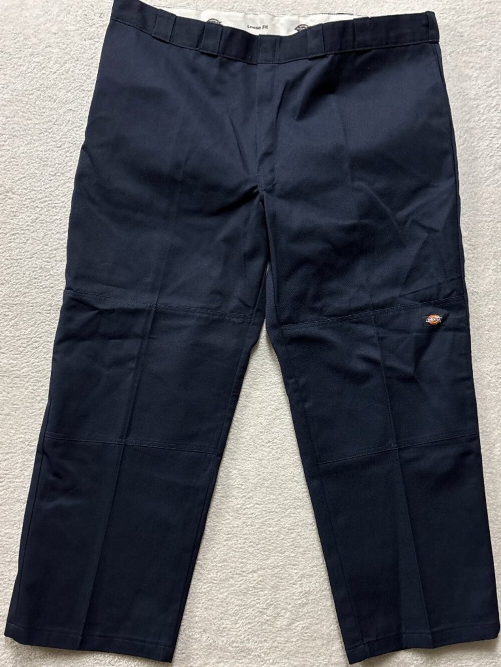 NWT Dickies Pants Mens 46x40 Double Knee Workwear Utility Dark Blue Loose Fit